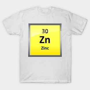 Zinc Element Symbol - Periodic Table T-Shirt